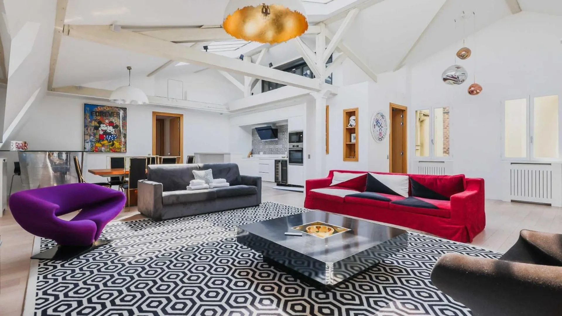 パリDesigner Loft - 2Bd-6P- Arc De Triompheアパートメント
