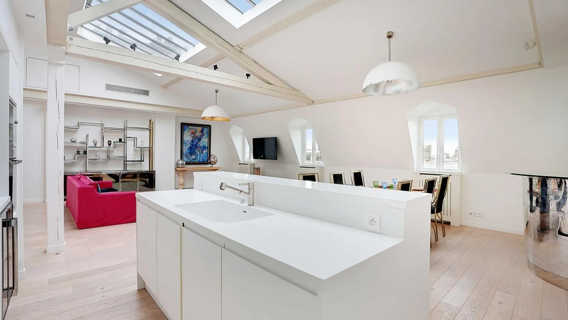 Designer Loft - 2Bd-6P- Arc De Triomphe Apartment Paris France