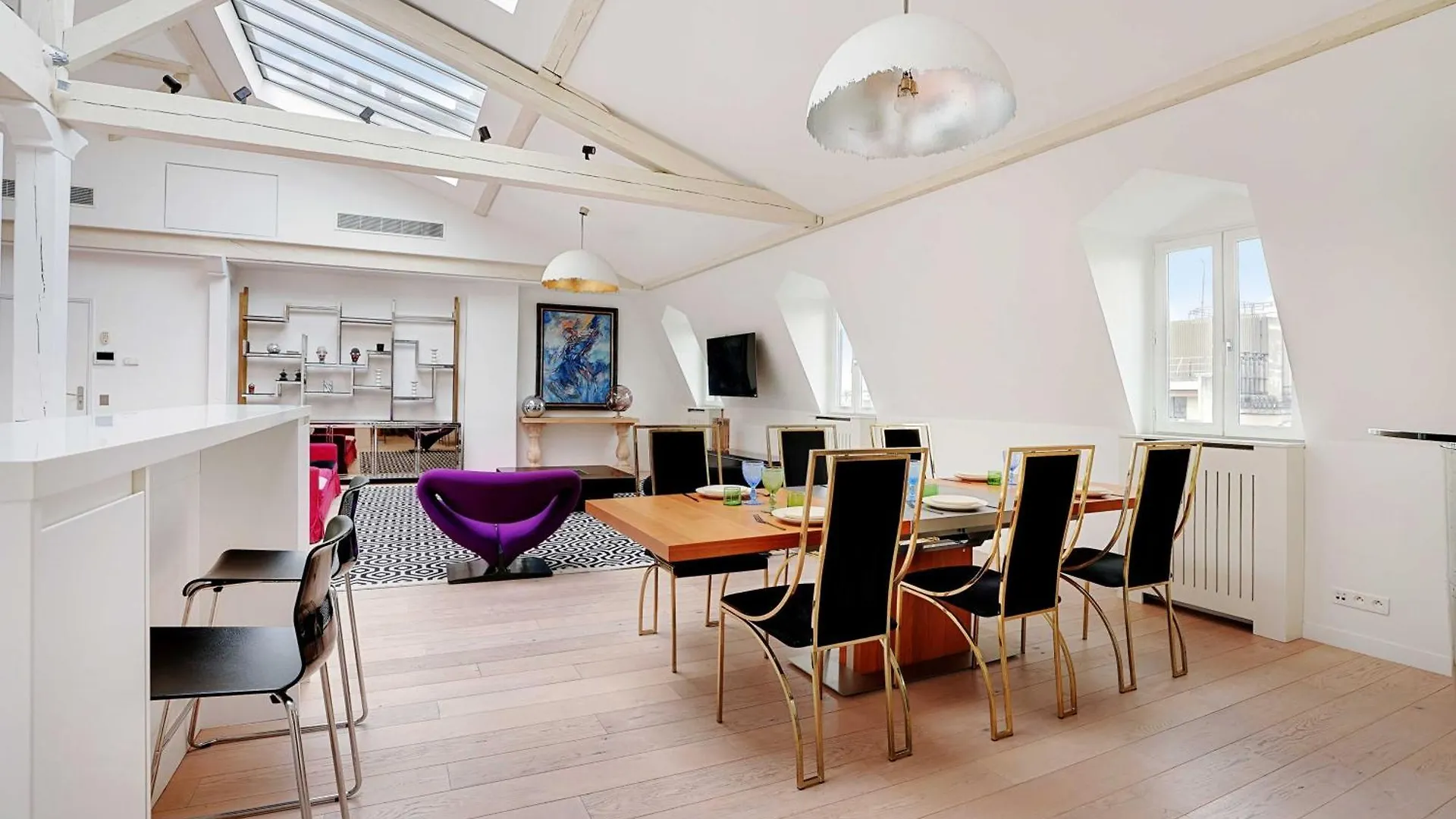 Designer Loft - 2Bd-6P- Arc De Triomphe Apartment Paris France